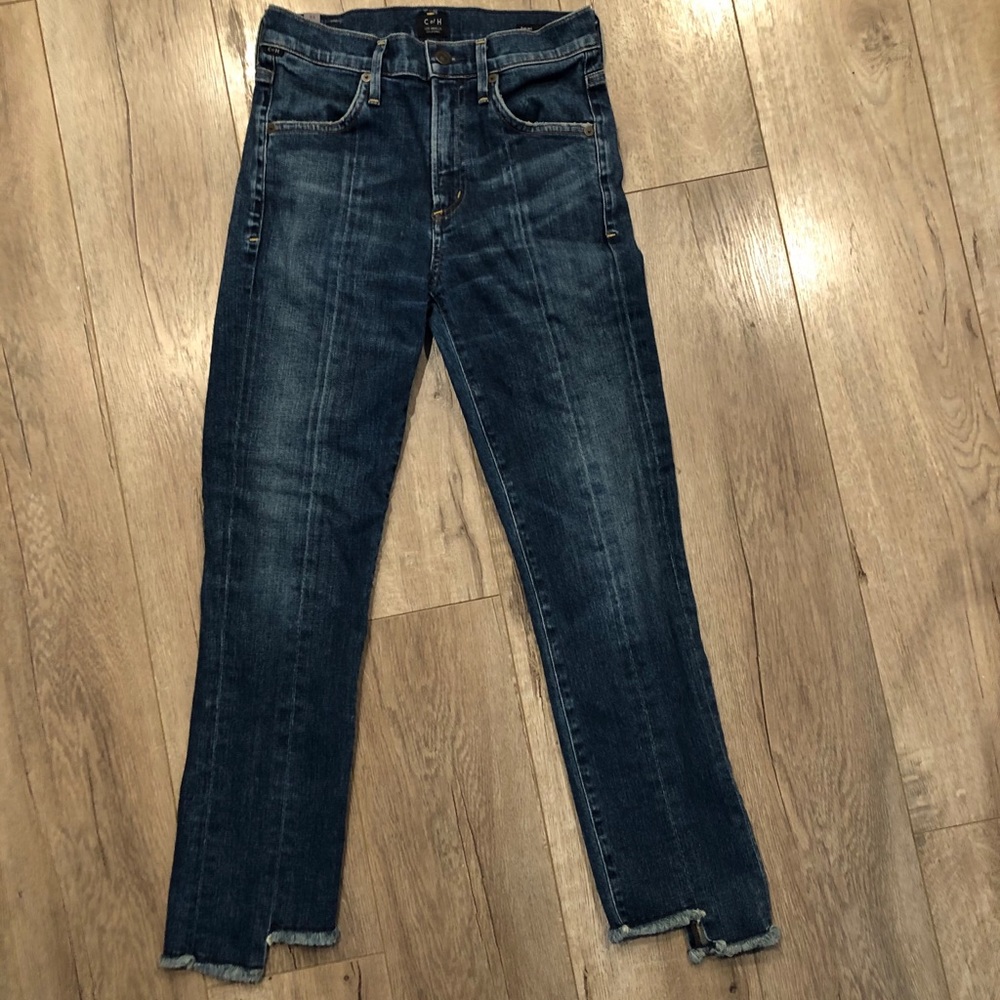 C of H blue jeans Amari step hem ankle sz 24